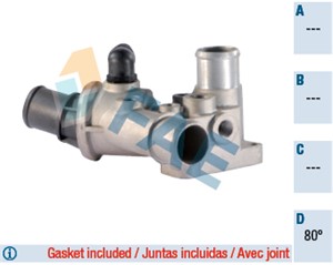 Termostat, kylvätska, ALFA ROMEO 145, 146, FIAT TEMPRA, TEMPRA S.W., 0007727042, 0060812437, 60812437, 7727042