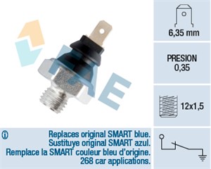 Varningsswitch, oljetryck, BMW,FIAT,LANCIA,MERCEDES-BENZ,SEAT,SMART,VW, 004 545 24 14, 004 545 26 14, 00A 919 081, 012579, 1 354 273, 15