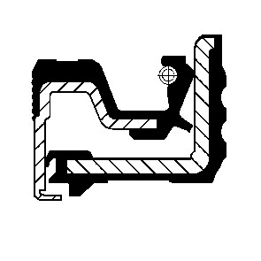 Oljepackningsring, differential, Bakaxel, IVECO DAILY Skåp III, 40102893, 7182982, 7185355