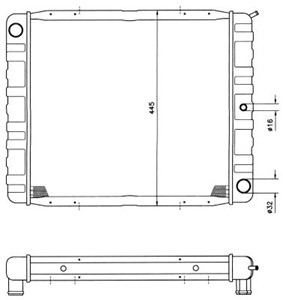 Kylare, motorkylning, VOLVO 240, 240 Kombi, 740, 740 Kombi, 760, 940, 940 II, 940 Kombi, 940 Kombi II, 463027