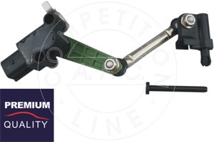 Sensor, Xenonljus (lysviddsreglering), Vänster fram, PORSCHE CAYENNE, VW TOUAREG, 7P0 616 213, 958 431 075 00