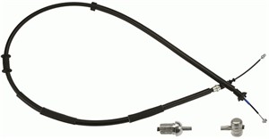 Vajer, parkeringsbroms, Bak, Höger, FIAT PANDA, PANDA Skåp/halvkombi, 46829766