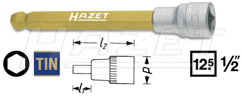 Hylsa 1/2" Insex 5mm