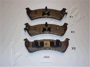Bromsbeläggsats, Bakaxel, JEEP GRAND CHEROKEE I, 4762101, 4799999