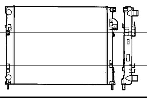 Kylare, motorkylning, NISSAN,OPEL,RENAULT,VAUXHALL, 2140000QAN, 4414161, 4414691, 7711135145, 8200073817, 91166000