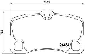 Bromsbeläggsats, PORSCHE 911, 911 Cabriolet, 99735294900, 99735294901, 99735294905