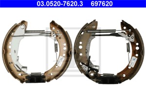 Bromsbackar, sats, Bakaxel, CITROËN C2, C2 ENTERPRISE, C3 I, C3 Pluriel, PEUGEOT 1007, 4242 02, 4242 18, 4242 33