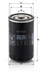 Oljefilter, AUDI,NSU,PORSCHE,SEAT,TRABANT,VW, 0028 115 351, 026 115 561 3, 030 115 561 D, 034 115 561 A, 035 115 561, 037 115 561 A, 037
