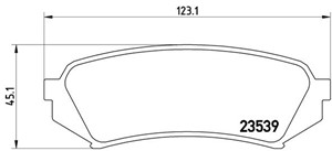 Bromsbeläggsats, Bakaxel, LEXUS LX, TOYOTA LAND CRUISER, LAND CRUISER 100, 0446660030, 0446660070, 0446660100, 0446660110, 04466YZZC4