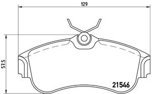 Bromsbeläggsats, Framaxel, NISSAN PRIMERA Hatchback, 410602F025, 410602F026, 410602F027, 410604M525, 410604M526, 4106071J25, 4106071J26,
