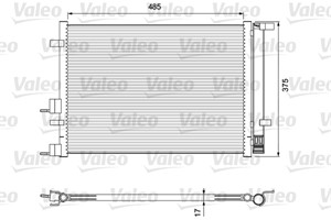 Kondensor, klimatanläggning, HYUNDAI i20 I, 976061J000, 97606-1J000, 976061J010, 97606-1J010