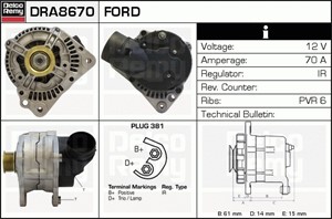 Generator, FORD GALAXY I, 1 012 461, 7 387 707, 95 VW 10 300 AB, 95VW 10300 AA, 95VW 10300 AC, R95VW 10300AC