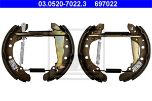 Bromsbackar, sats, Bakaxel, SKODA,VW
