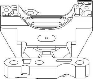 Motorkudde, Höger fram, FIAT CROMA, OPEL SIGNUM Halvkombi, VECTRA C, VECTRA C GTS, VECTRA C Kombi, VAUXHALL SIGNUM, VECTRA Mk II, 091569