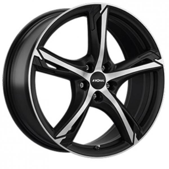 Ronal R62 Matt Black Polished 7,5/18 5/108 ET40 B76