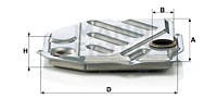 Hydraulikfilter, automatväxellåda, MERCEDES-BENZ,PORSCHE, 126 277 02 95, A 126 277 02 95