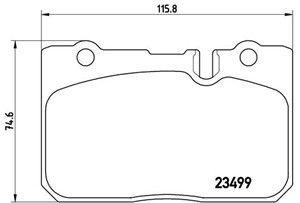 Bromsbeläggsats, Framaxel, LEXUS LS, TOYOTA CELSIOR, CENTURY, 0446550050, 0446550060, 0446550070, 0446550161, 0446550220, 0449150210, 04