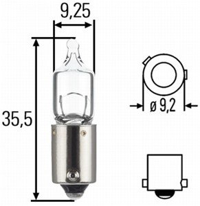 Glödlampa, parkeringsljus, Bak, Fram eller bak, Sidoinstallation