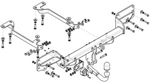 Dragkrok, Standard, LAND ROVER RANGE ROVER SPORT II