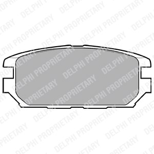 Bromsbeläggsats, Bakaxel, DODGE,MITSUBISHI, MB857610, MB857-610, MB928067, MN102625, MR129-434, MR389582