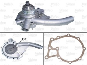 Vattenpump, MERCEDES-BENZ 123 T-Model [S123], 124 Coupé [C124], 124 Sedan [W124], 124 T-Model [S124], 190 [W201], SSANGYONG MUSSO, 10220
