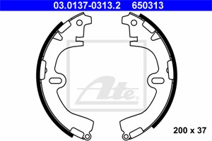 Bromsbackar, sats, Bakaxel, TOYOTA, 04495-12210, 04495-12220, 04495-20090, 04495-20091, 04495-20092, 04495-20100, 04495-20101, 04495-201