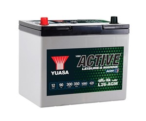 Yuasa Fritidsbatteri 12V, 90Ah, 300A, 350MCA 1080 Wh, Universal
