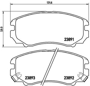Bromsbeläggsats, Framaxel, HYUNDAI,KIA, 581011FA50, 581011FE00, 581011FE01, 581012CA10, 581012CA11, 581012CA20, 581012EA10, 581012EA11,