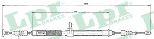 Vajer, parkeringsbroms, Bak, Vänster, ALFA ROMEO 156, 156 Sportwagon, GT, 60624591