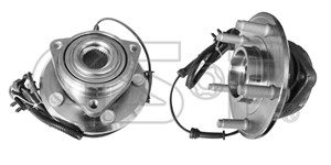Hjullagersats, Framaxel, JEEP WRANGLER III, 152060398AC, 1-52060398AC, 52060398AC