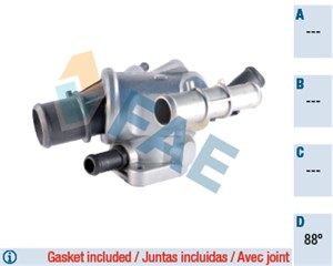 Termostat, kylvätska, FIAT PALIO Weekend, PUNTO, PUNTO Skåp/halvkombi, STRADA Pick-up, 0046758586, 0046813029, 46758586, 46758946, 46813