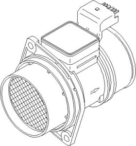 Luftmassemätare, OPEL,RENAULT,VAUXHALL, 09201701, 45 06 158, 7700 314 057, 7700 314 669