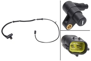 ABS-givare, Sensor, hjulvarvtal, framaxel vänster, KIA RIO Halvkombi, RIO Sedan, 0K31L-43-73XD, 0K31L-43-73XE