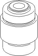 Bussning, länkarm, Bakaxel, båda sidor, Upptill, BMW X3 [E83], 3331 3 400 023, 3331 3 418 342