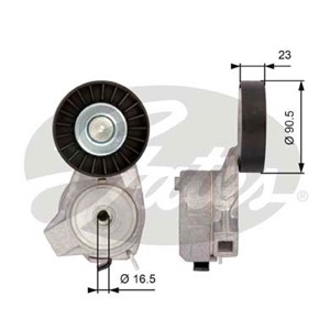 Spännrulle, flerspårsrem, SAAB 9-3, 9-3 Cabriolet, 9-5, 9-5 Kombi, 4898755, 5172309