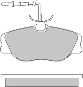 Bromsbeläggsats, Framaxel, CITROËN,FIAT,LANCIA,PEUGEOT, 4251.09, 4251.10, 9946016