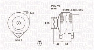 Generator, JEEP COMMANDER, TOYOTA AURIS, AURIS Kombi, AVENSIS Kombi, VERSO, 270600T050, 270600T051, 270600T180, 270600T181