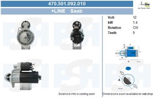 Startmotor, SAAB 900 II, 900 Cabriolet II, 900 Coupé II, 9000, 9000 Halvkombi, 7532153, 8545683, 8545691, 93184930