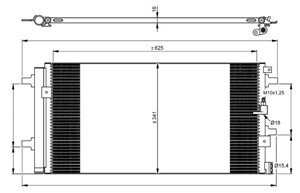 Kondensor, klimatanläggning, AUDI A4 B8 Avant, A5, A5 Cabriolet, 60663618, 8K0260401S, 8K0260403AG, 8K0260403S