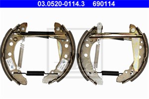 Bromsbackar, sats, Bakaxel, AUDI,VW