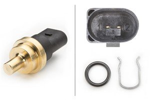 Sensor, kylvätsketemperatur, Bak, Fram, Nedre, Upptill