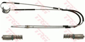 Vajer, parkeringsbroms, Bak, Höger bak, Vänster bak, Höger, Vänster, FORD FIESTA III, FIESTA Skåp/halvkombi, FIESTA Skåp/stor limousine,