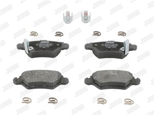 Bromsbeläggsats, Bakaxel, CHEVROLET,CHRYSLER,OPEL,VAUXHALL, 09198598, 16 05 025, 16 05 105, 16 05 961, 1605025, 1605037, 1605093, 160510
