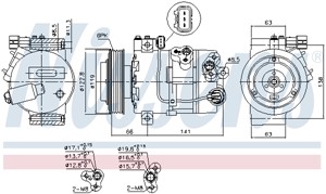 Kompressor, klimatanläggning, HYUNDAI ix35, ix35 Van, KIA SPORTAGE III, 977012S000, 977012S002