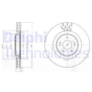 Bromsskiva, Framaxel, MITSUBISHI LANCER VIII, 4615A023, 4615A024
