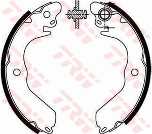 Bromsbackar, sats, Bakaxel, MITSUBISHI,PROTON, MB668745, MB668746, MB668747, MB858665, MB858684, MB858685, MB858686, MN102632, PC351601,