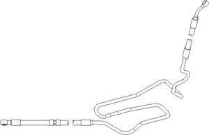 Hydraulikslang, styrsystem, AUDI,SEAT,SKODA,VW, 1J0 422 893DD