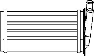 Värmeväxlare, kupévärme, AUDI 80 B3 Sedan, 80 B4 Avant, 80 B4 Sedan, 90 B3, 894 819 031A