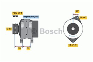 Generator, ALFA ROMEO,FIAT,LANCIA, 46544329, 46765838, 46782213, 51859053, 60815953, 60816045, 60816557