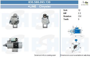 Startmotor, CHRYSLER GRAND VOYAGER V, VOYAGER IV, 04868860AA, 4868860AA, M002T88971, M002T88971ZC, M2T88971, M2T88971ZC